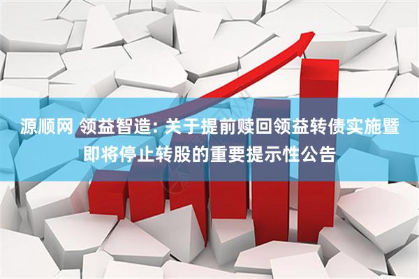 源顺网 领益智造: 关于提前赎回领益转债实施暨即将停止转股的重要提示性公告
